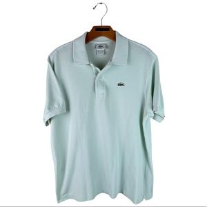Lacoste Polo T-Shirt Cotton Pique Light Mint Green Size 5 or Medium